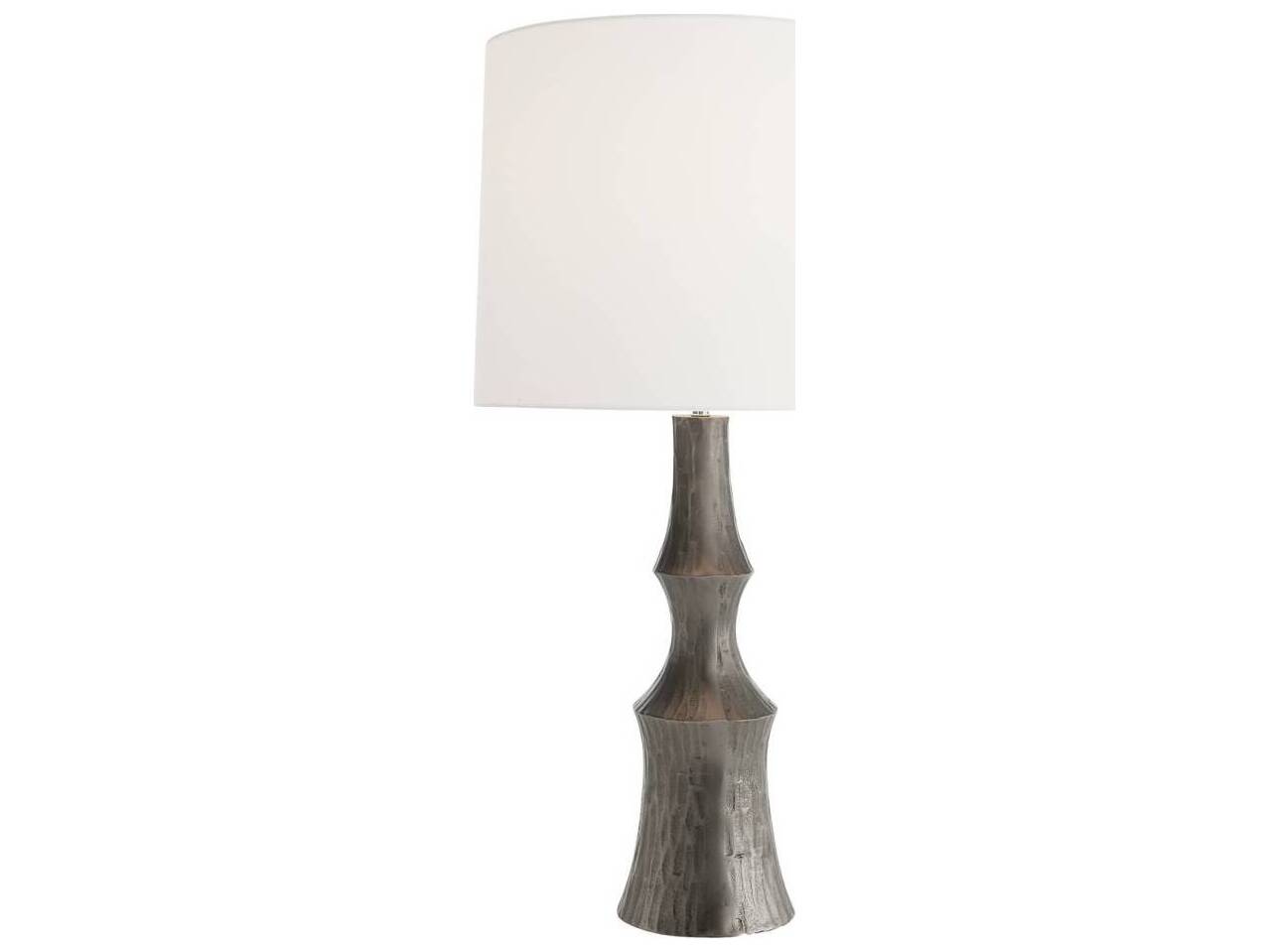 Arteriors Home Grainger Graphite Polished Nickel Black Buffet Lamp