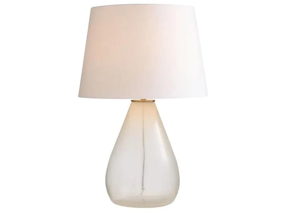 Arteriors Home Tiber Clear Antique Brass White Gold Table Lamp