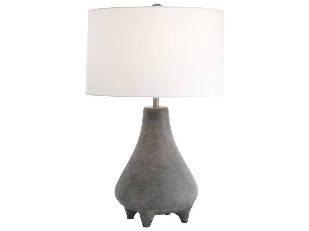 Arteriors Home Granada Rhino Antique Brass Gray Buffet Lamp