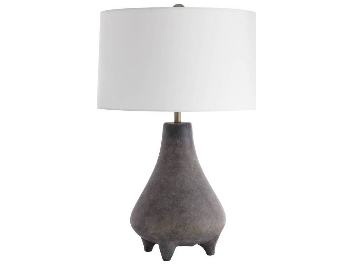 Arteriors Home Granada Rhino Antique Brass Gray Buffet Lamp