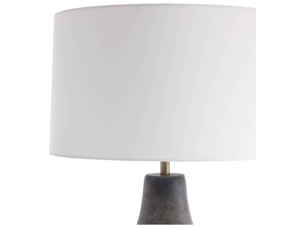 Arteriors Home Granada Rhino Antique Brass Gray Buffet Lamp