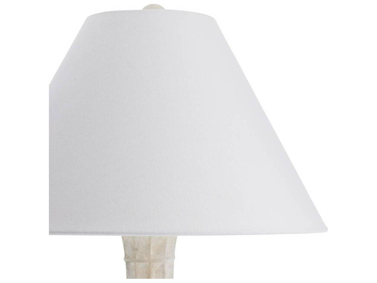 Arteriors Home Francine Egg Shell Antique Brass White Buffet Lamp