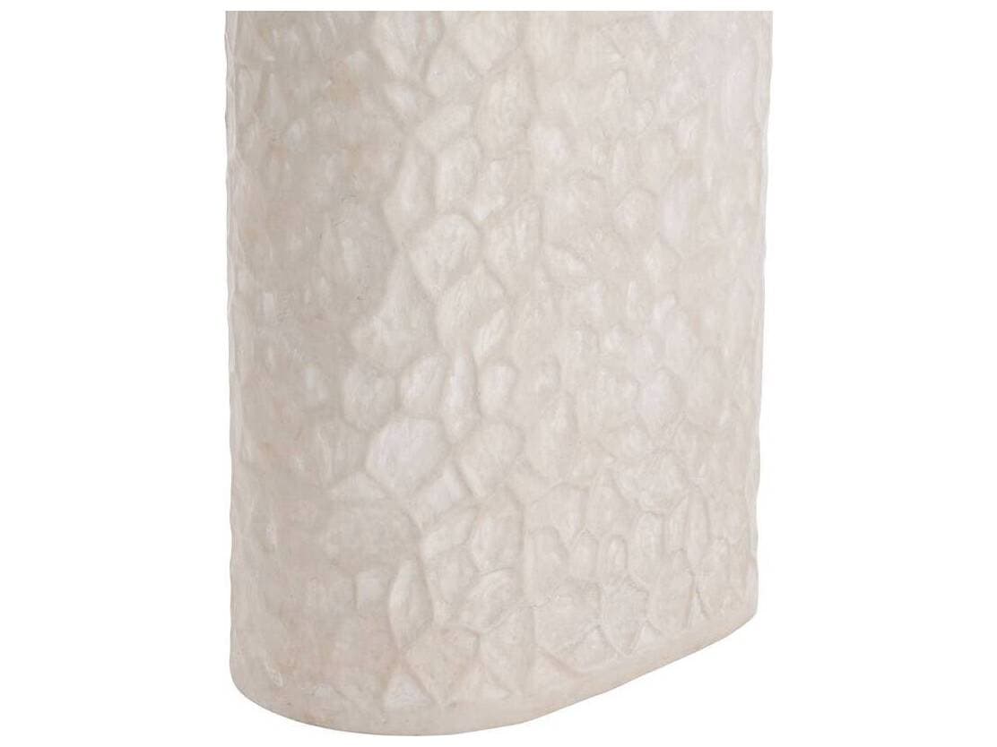 Arteriors Home Felicity Egg Shell Antique Brass White Buffet Lamp