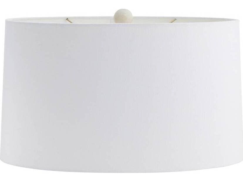 Arteriors Home Felicity Egg Shell Antique Brass White Buffet Lamp