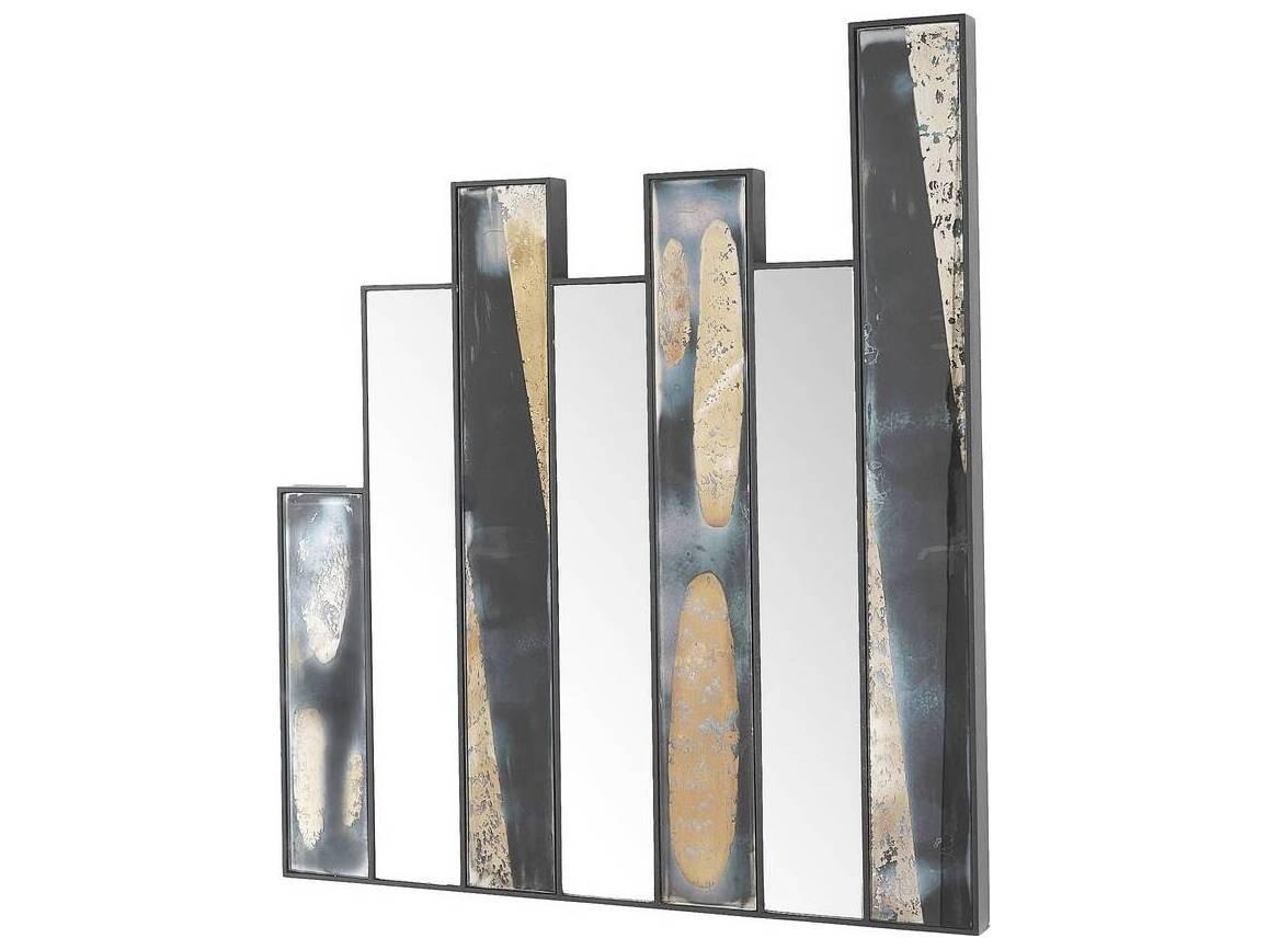 Arteriors Home Blackened Iron Dark Antique Wall Mirror