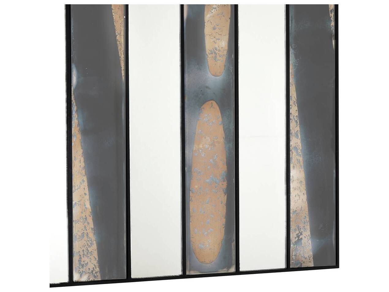 Arteriors Home Blackened Iron Dark Antique Wall Mirror