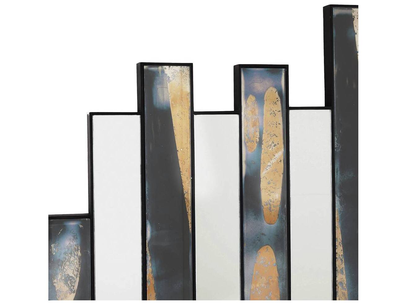 Arteriors Home Blackened Iron Dark Antique Wall Mirror