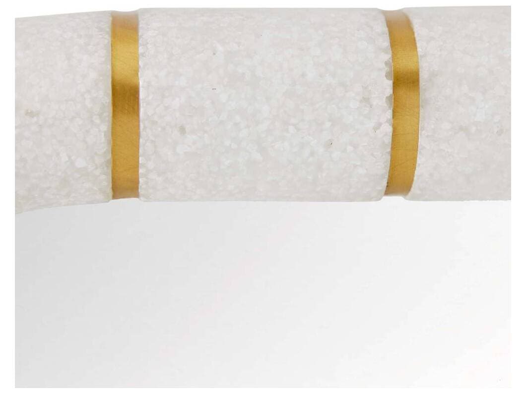 Arteriors Home Ivory Antique Brass Wall Mirror Rectangular