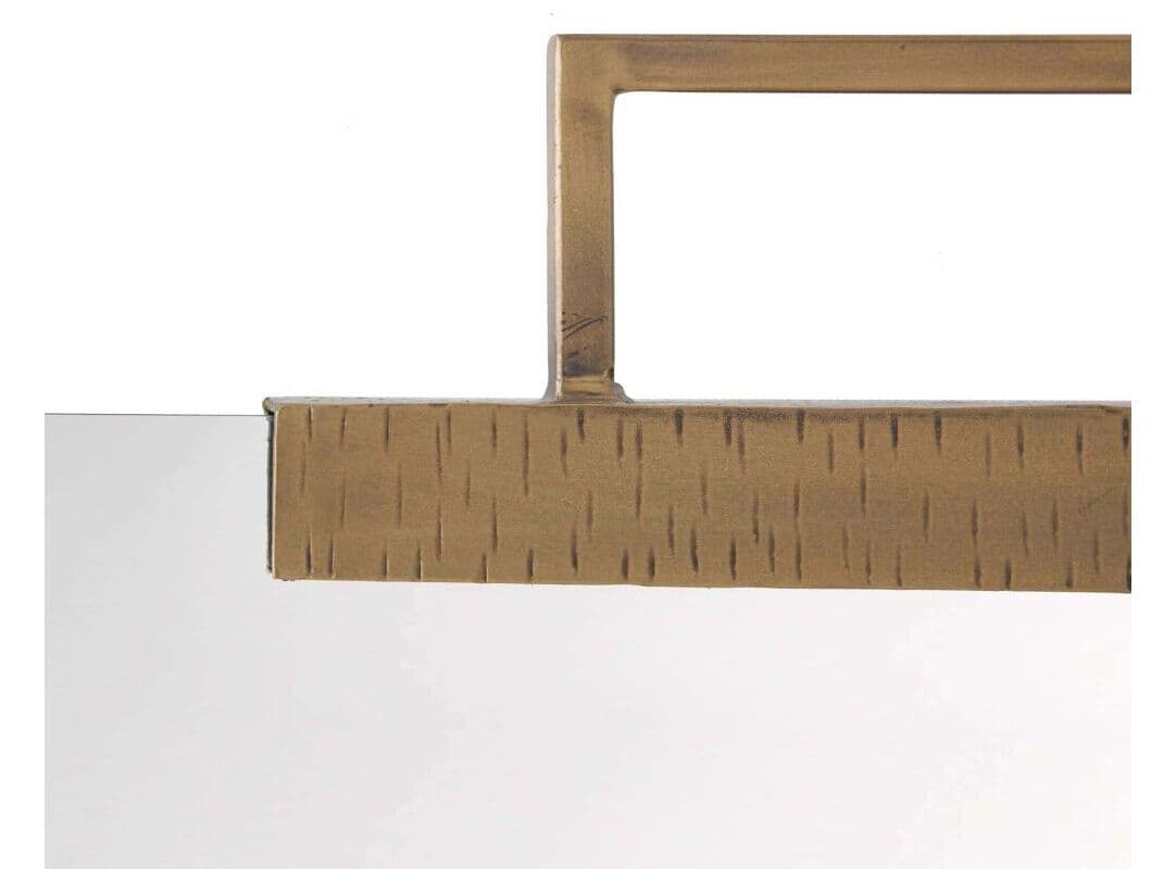 Arteriors Home Antique Brass Plain Wall Mirror Rectangular