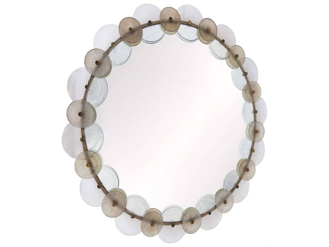 Arteriors Home Clear Smoke Wall Mirror Round
