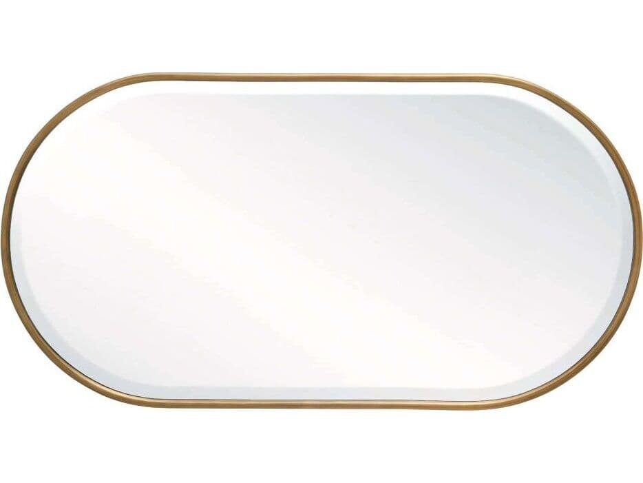 Arteriors Home Vaquero Antique Brass Plain Wall Mirror Vertical