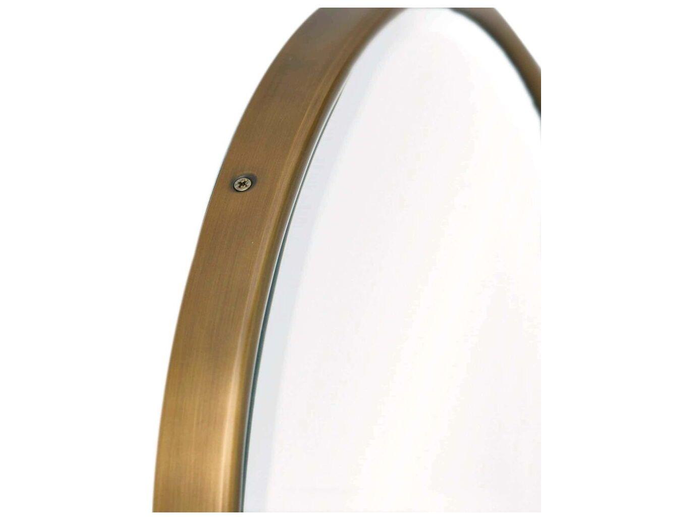 Arteriors Home Vaquero Antique Brass Plain Wall Mirror Vertical