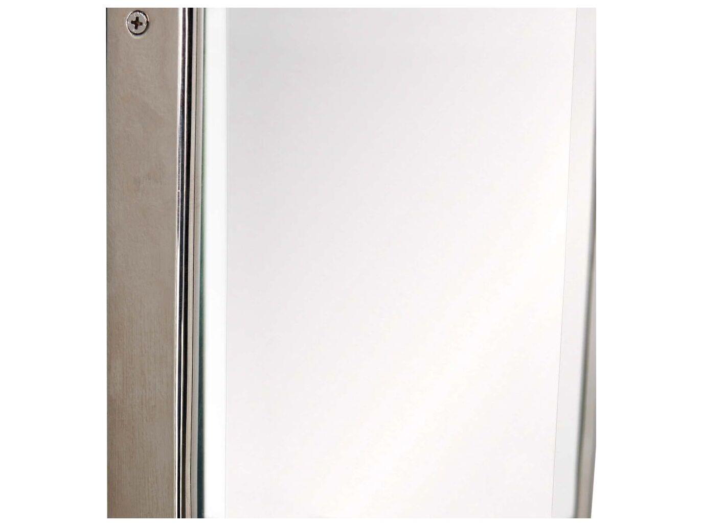 Arteriors Home Vaquero Polished Nickel Plain Wall Mirror Vertical