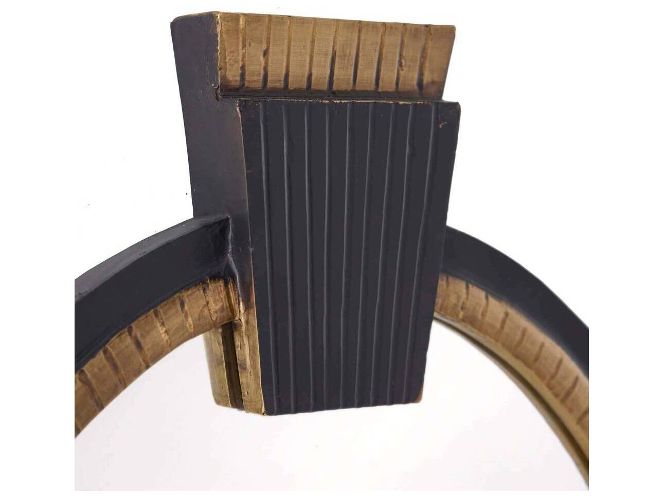 Arteriors Home Ebony Antique Brass Wall Mirror Oval