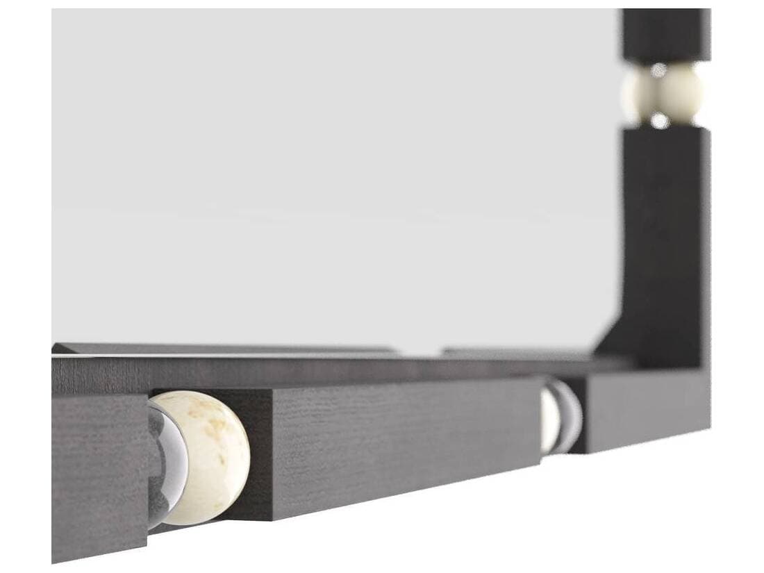 Arteriors Home Ebony White Wall Mirror Rectangular