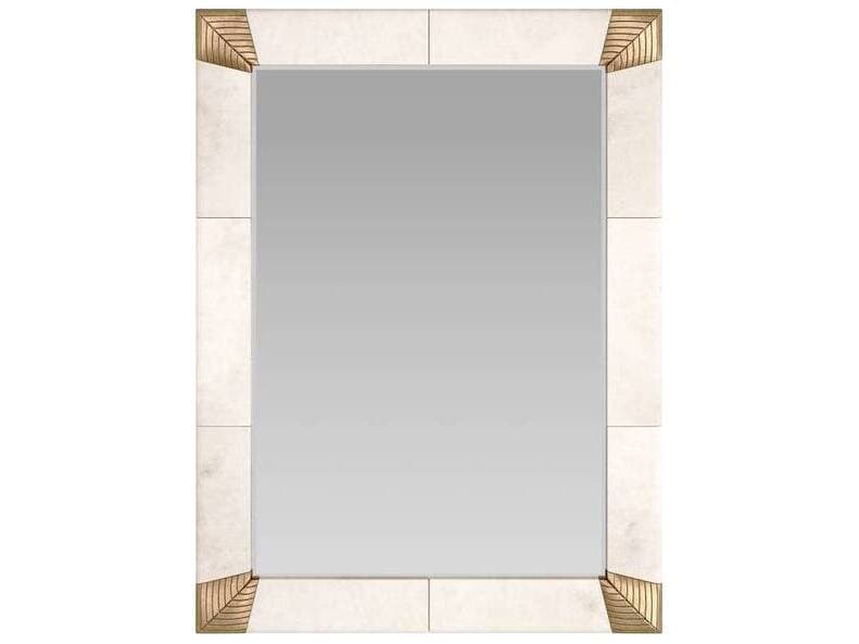 Arteriors Home Ivory Antique Brass Wall Mirror Rectangular