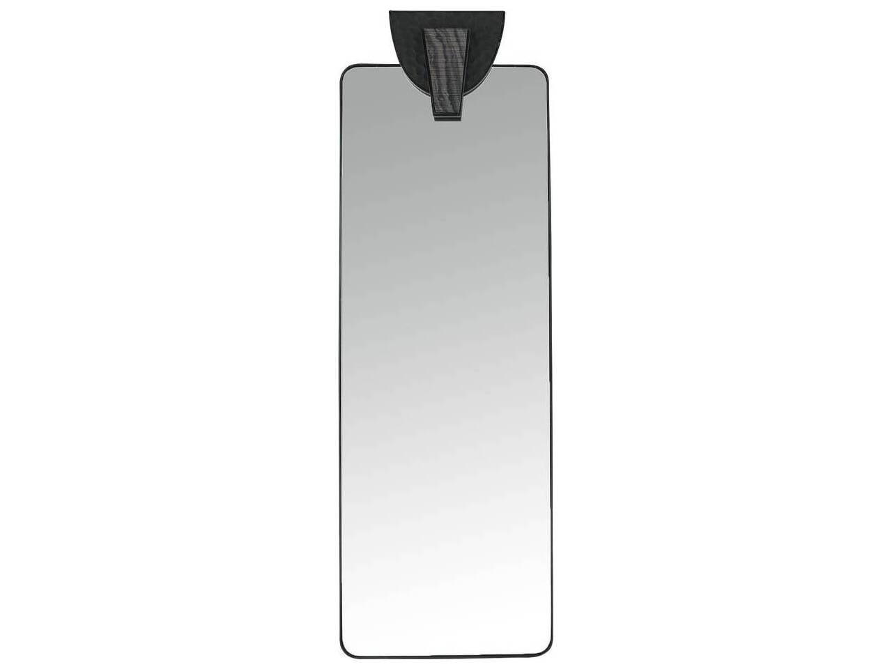 Arteriors Home Blackened Iron Plain Floor Mirror Rectangular