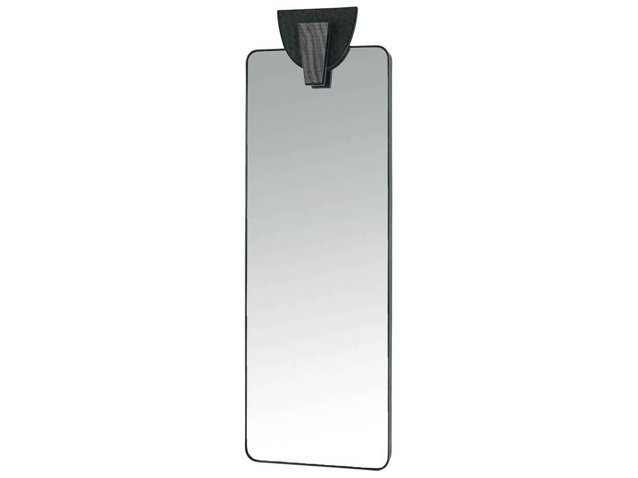 Arteriors Home Blackened Iron Plain Floor Mirror Rectangular