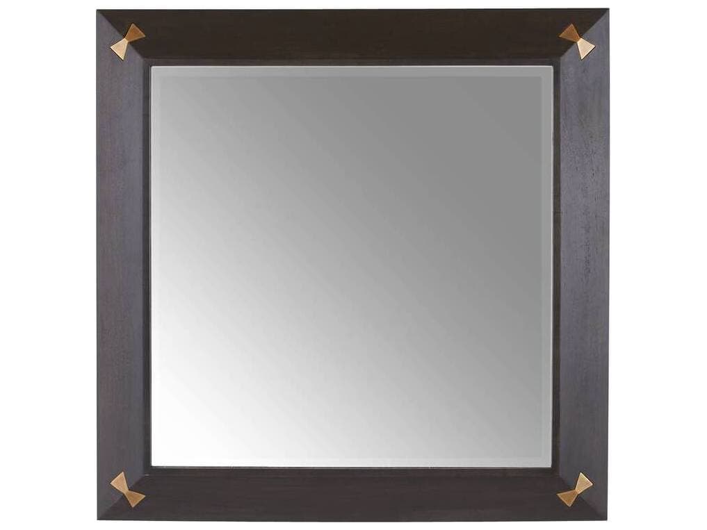 Arteriors Home Sable Antique Brass Wall Mirror Square