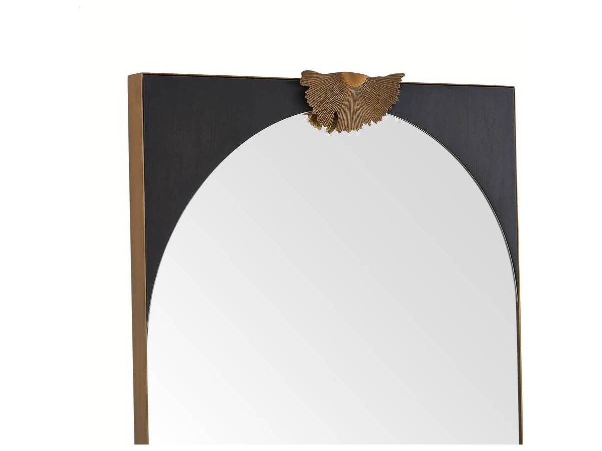Arteriors Home Antique Brass Ebony Wall Mirror Rectangular