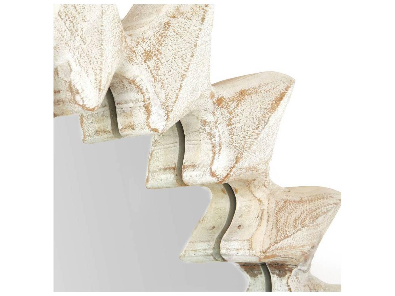 Arteriors Home Whitewash Plain Wall Mirror Oval