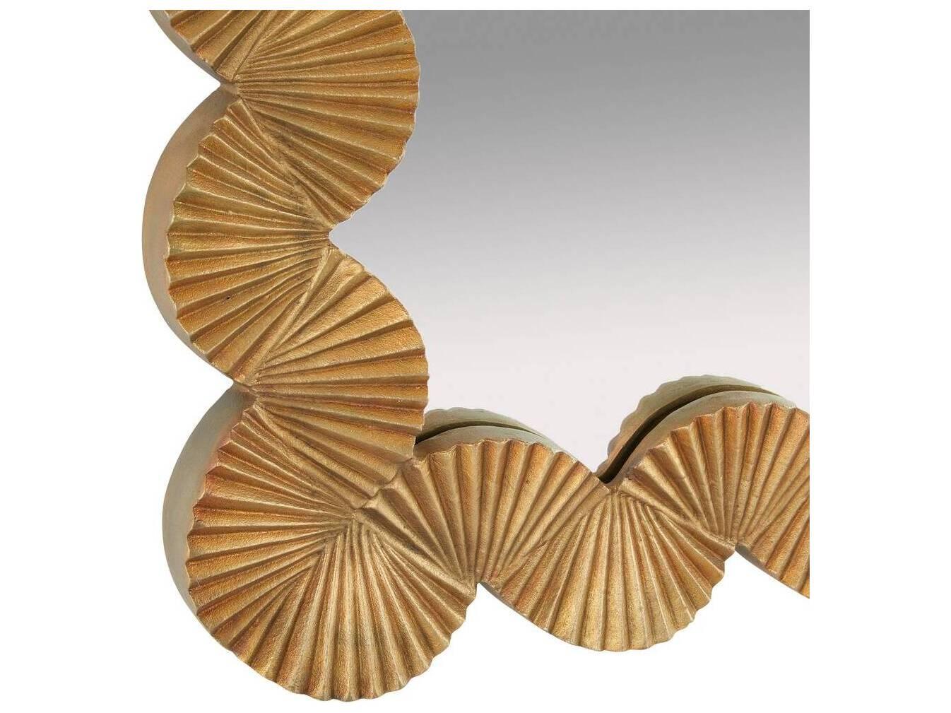 Arteriors Home Antique Brass Plain Wall Mirror Square