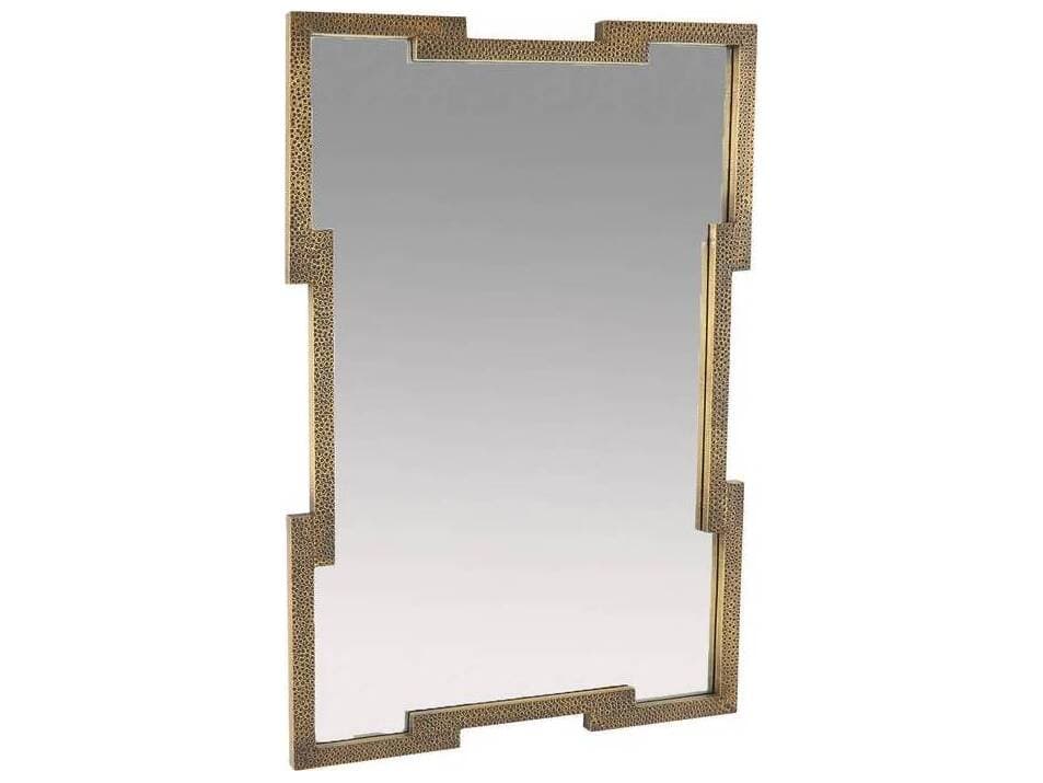 Arteriors Home Antique Brass Plain Wall Mirror Rectangular