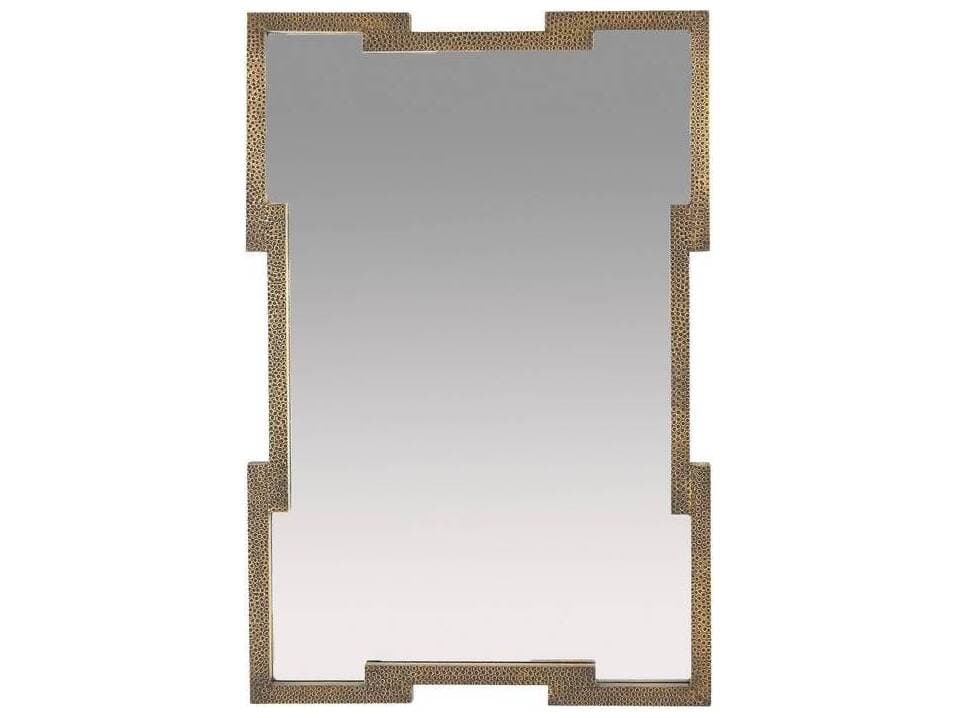 Arteriors Home Antique Brass Plain Wall Mirror Rectangular