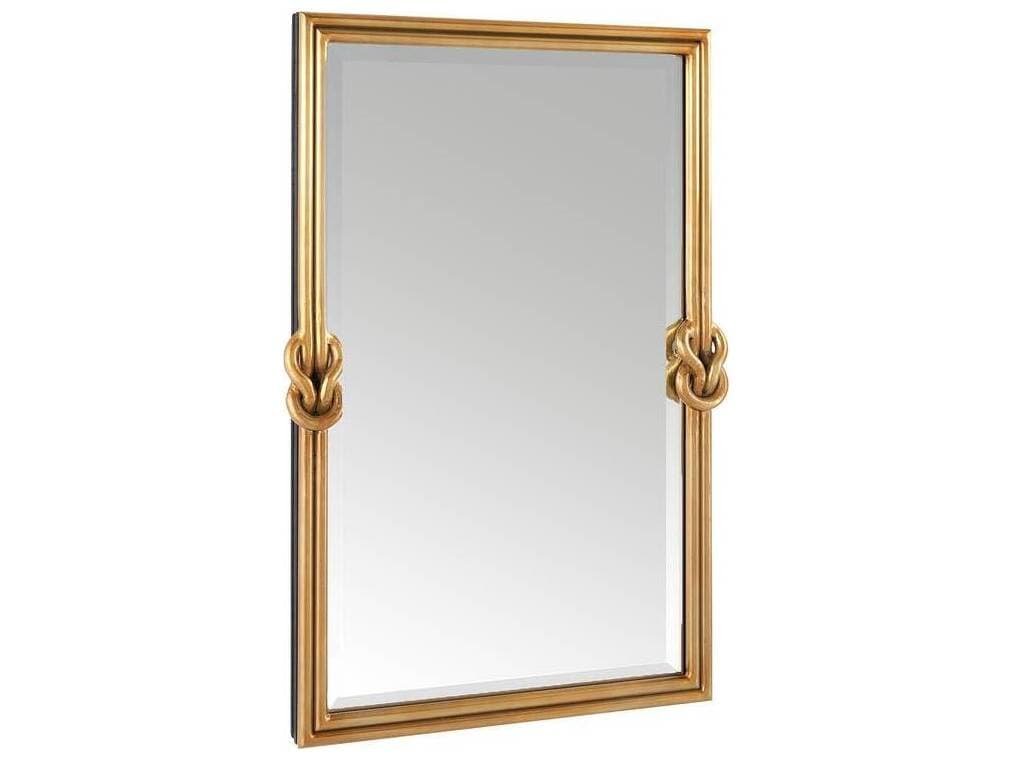 Arteriors Home Antique Brass Plain Wall Mirror Rectangular