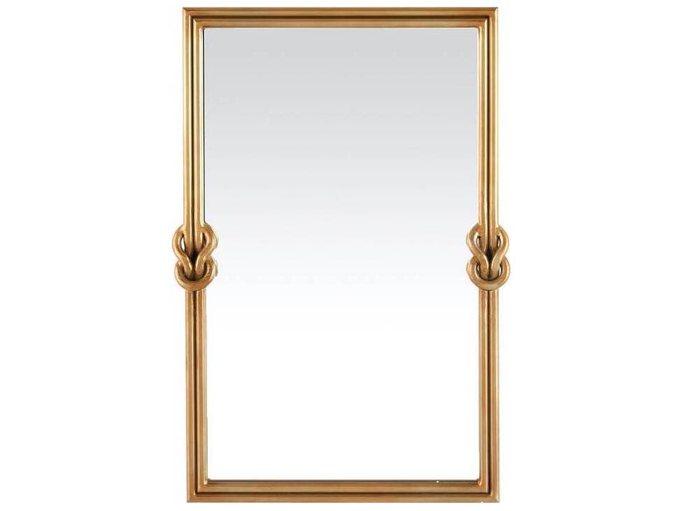 Arteriors Home Antique Brass Plain Wall Mirror Rectangular