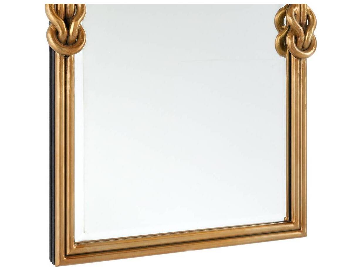 Arteriors Home Antique Brass Plain Wall Mirror Rectangular
