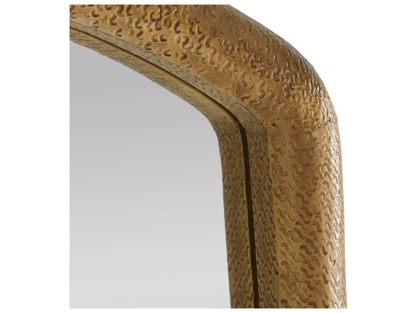 Arteriors Home Antique Brass Plain Floor Mirror