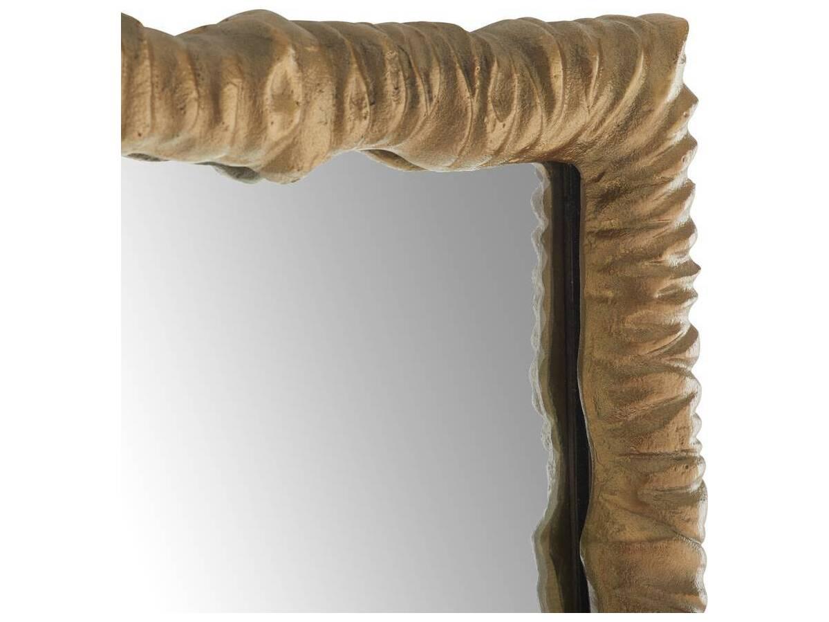 Arteriors Home Antique Brass Plain Floor Mirror Rectangular