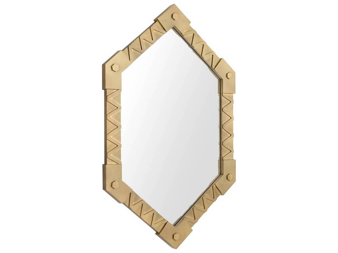 Arteriors Home Antique Brass Plain Wall Mirror