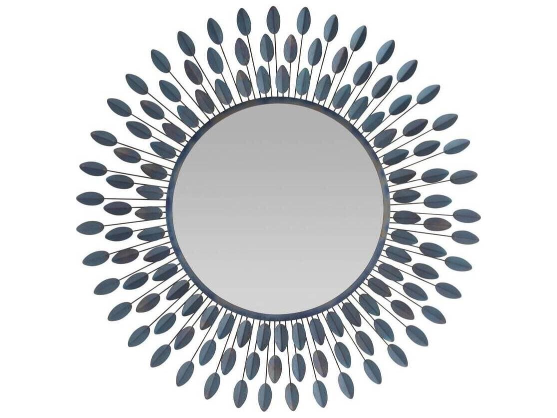 Arteriors Home Burnt Iron Plain Wall Mirror Sunburst