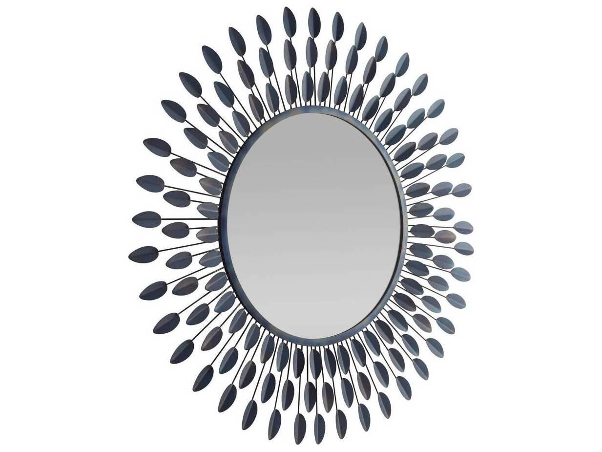 Arteriors Home Burnt Iron Plain Wall Mirror Sunburst