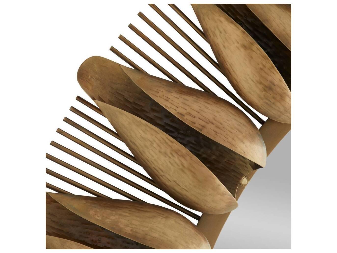 Arteriors Home Antique Brass Plain Wall Mirror Round