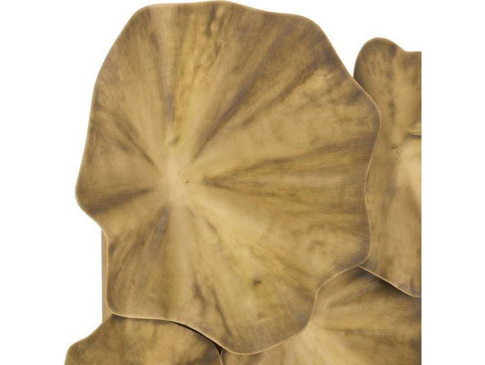 Arteriors Home Ismerie Antique Brass Plain Gold Rectangular Wall Mirror