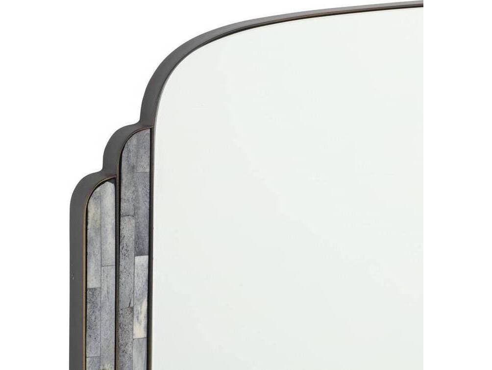 Arteriors Home Iyla Gray Bronze Plain Black Rectangular Wall Mirror