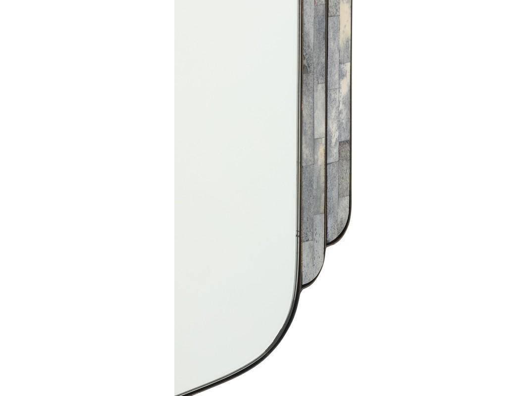 Arteriors Home Iyla Gray Bronze Plain Black Rectangular Wall Mirror