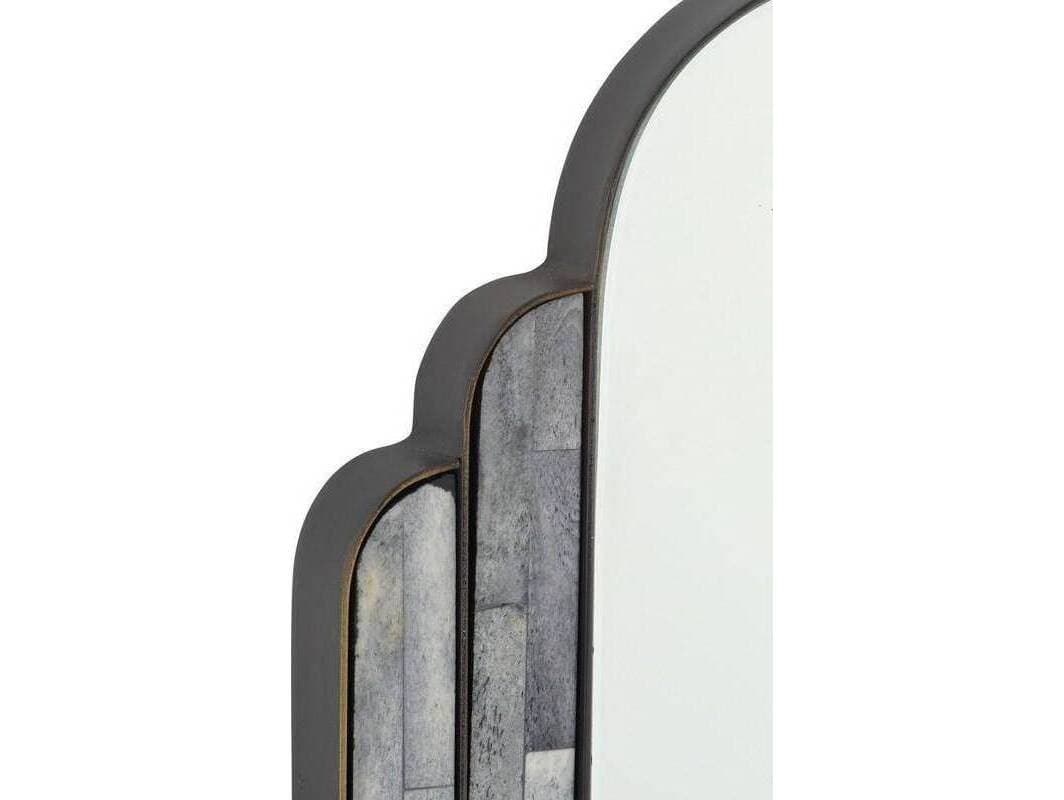 Arteriors Home Iyla Gray Bronze Plain Black Rectangular Wall Mirror