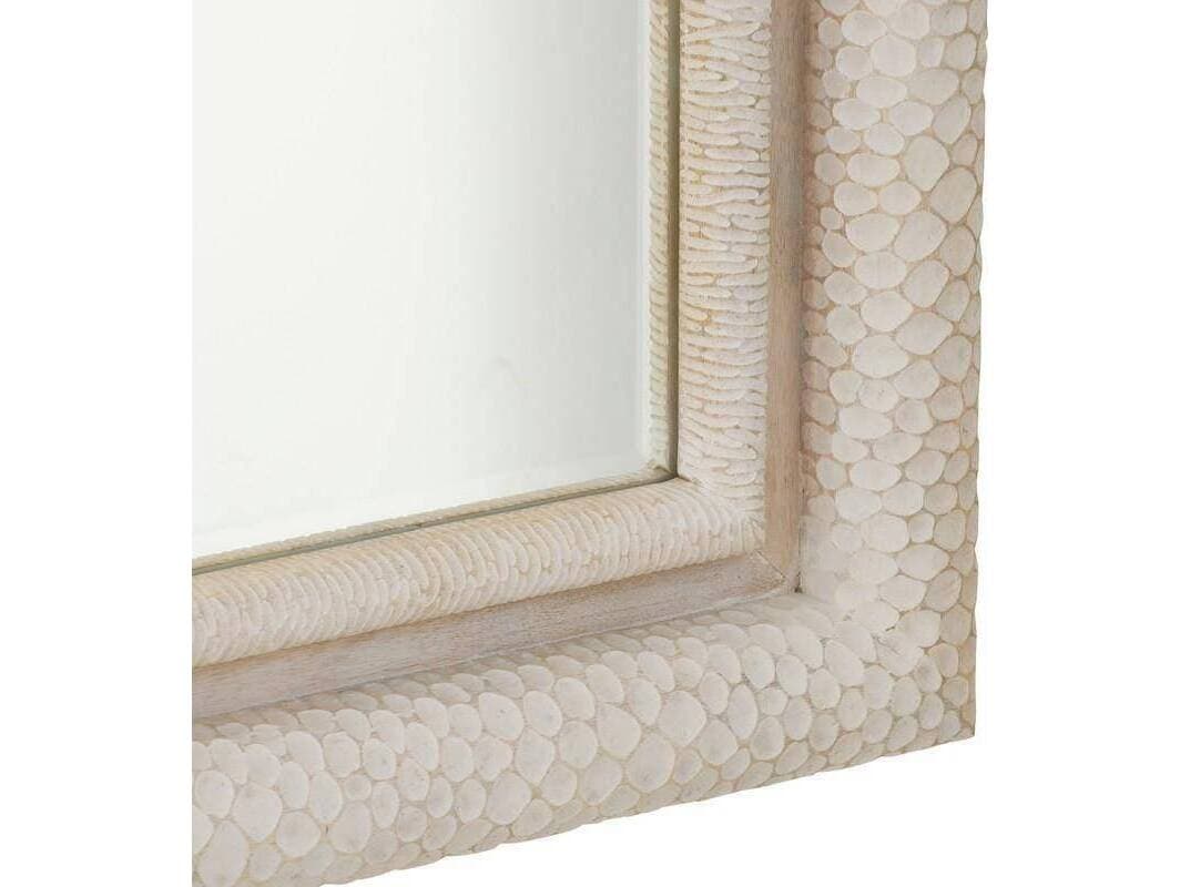 Arteriors Home Indo Whitewash Plain Rectangular Wall Mirror