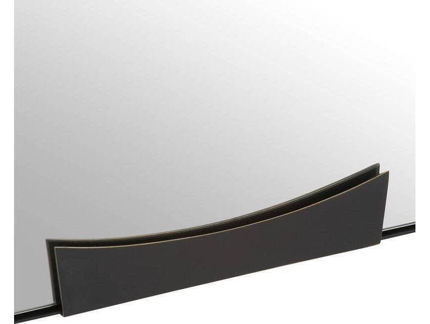 Arteriors Home Kris Bronze Blackened Iron Plain Black Rectangular Wall Mirror