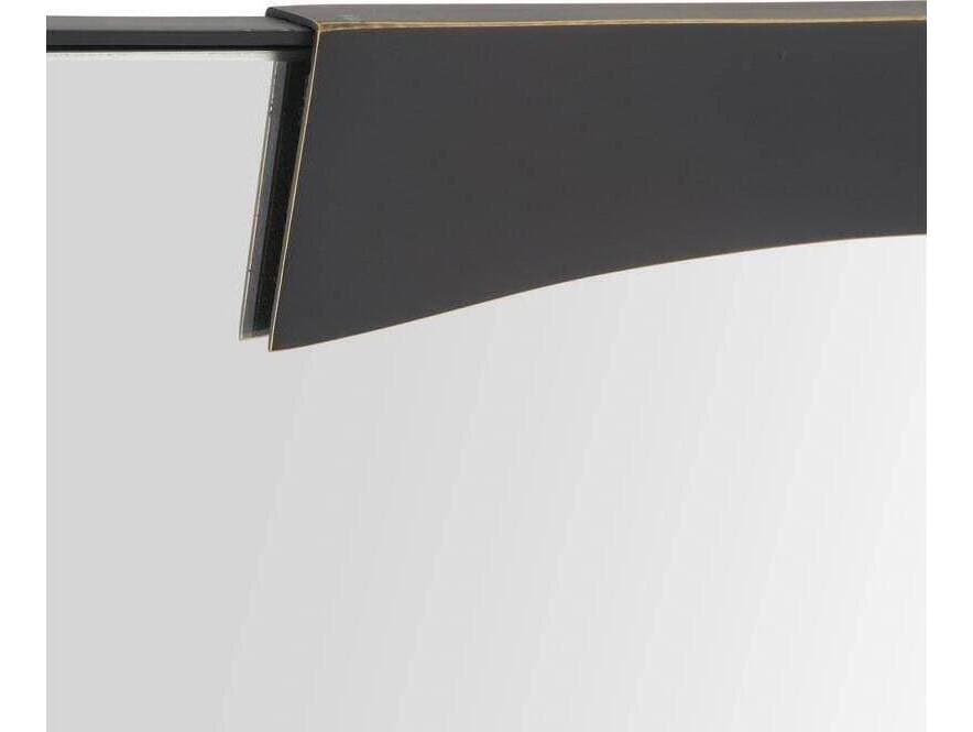 Arteriors Home Kris Bronze Blackened Iron Plain Black Rectangular Wall Mirror