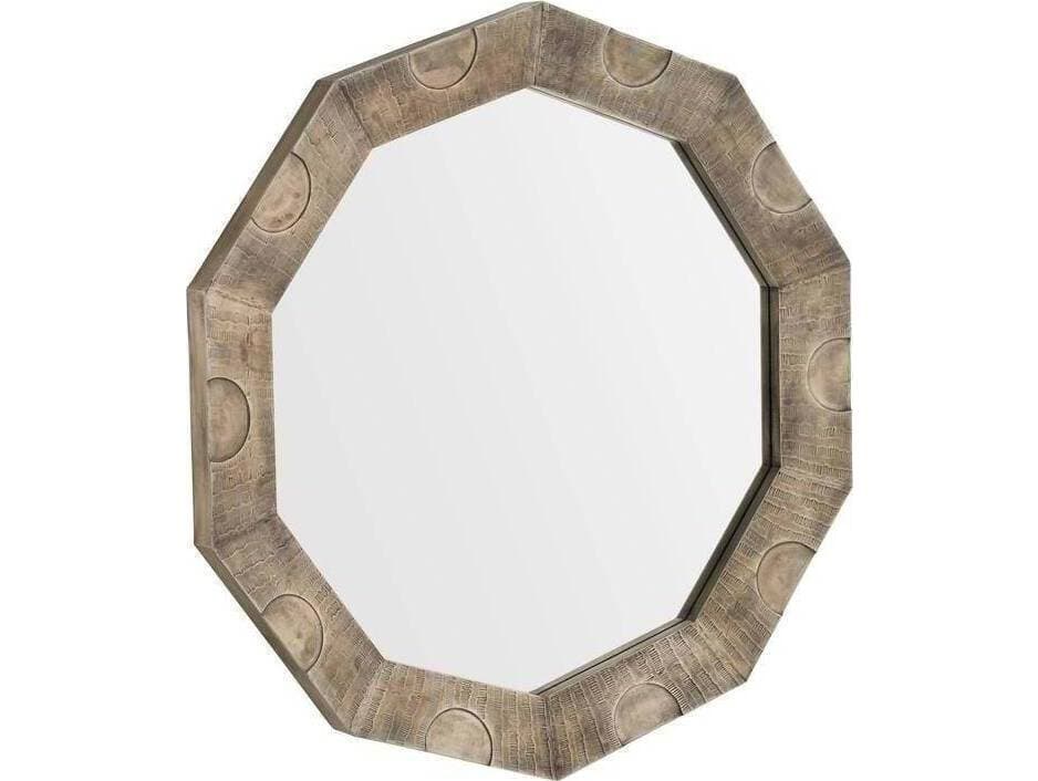 Arteriors Home Kiernan Burnished Silver Plain Gray Wall Mirror