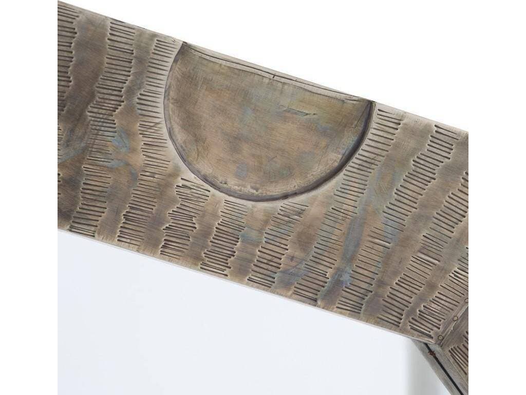 Arteriors Home Kiernan Burnished Silver Plain Gray Wall Mirror