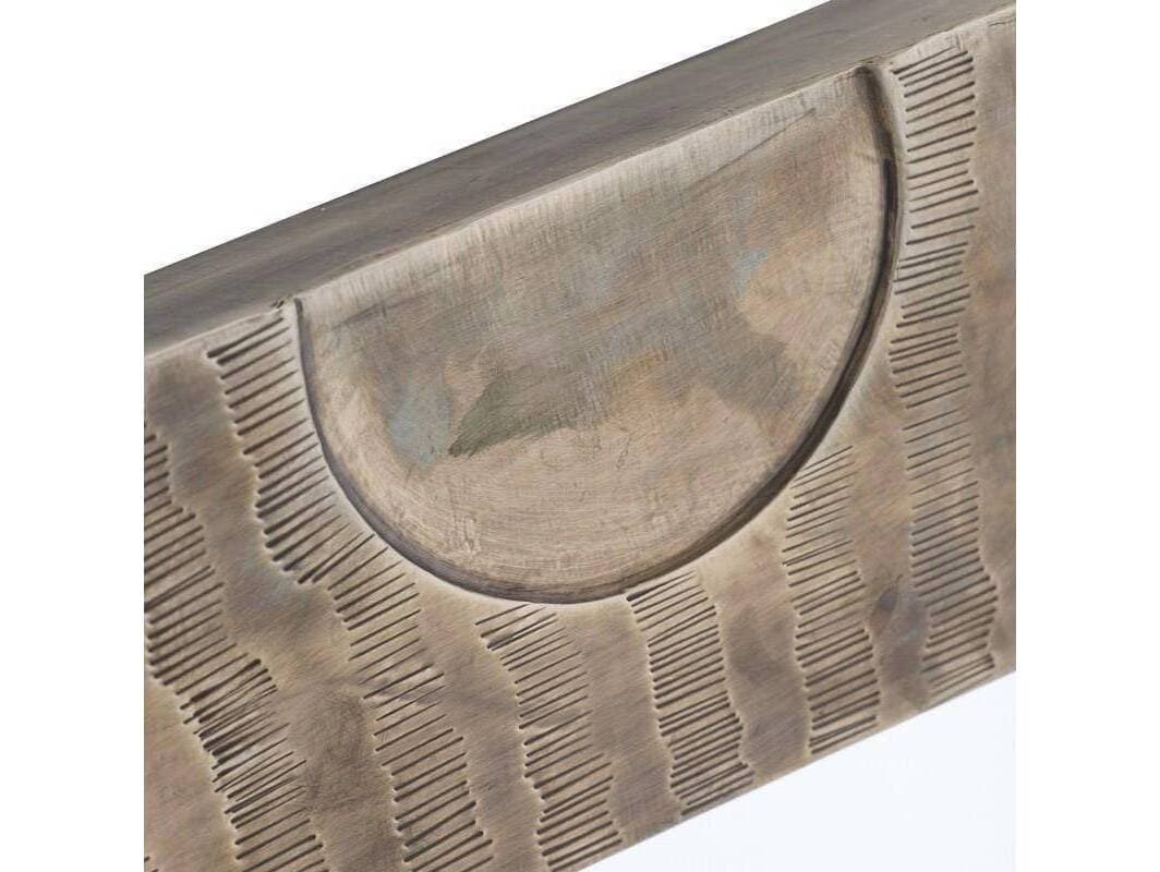 Arteriors Home Kiernan Burnished Silver Plain Gray Wall Mirror