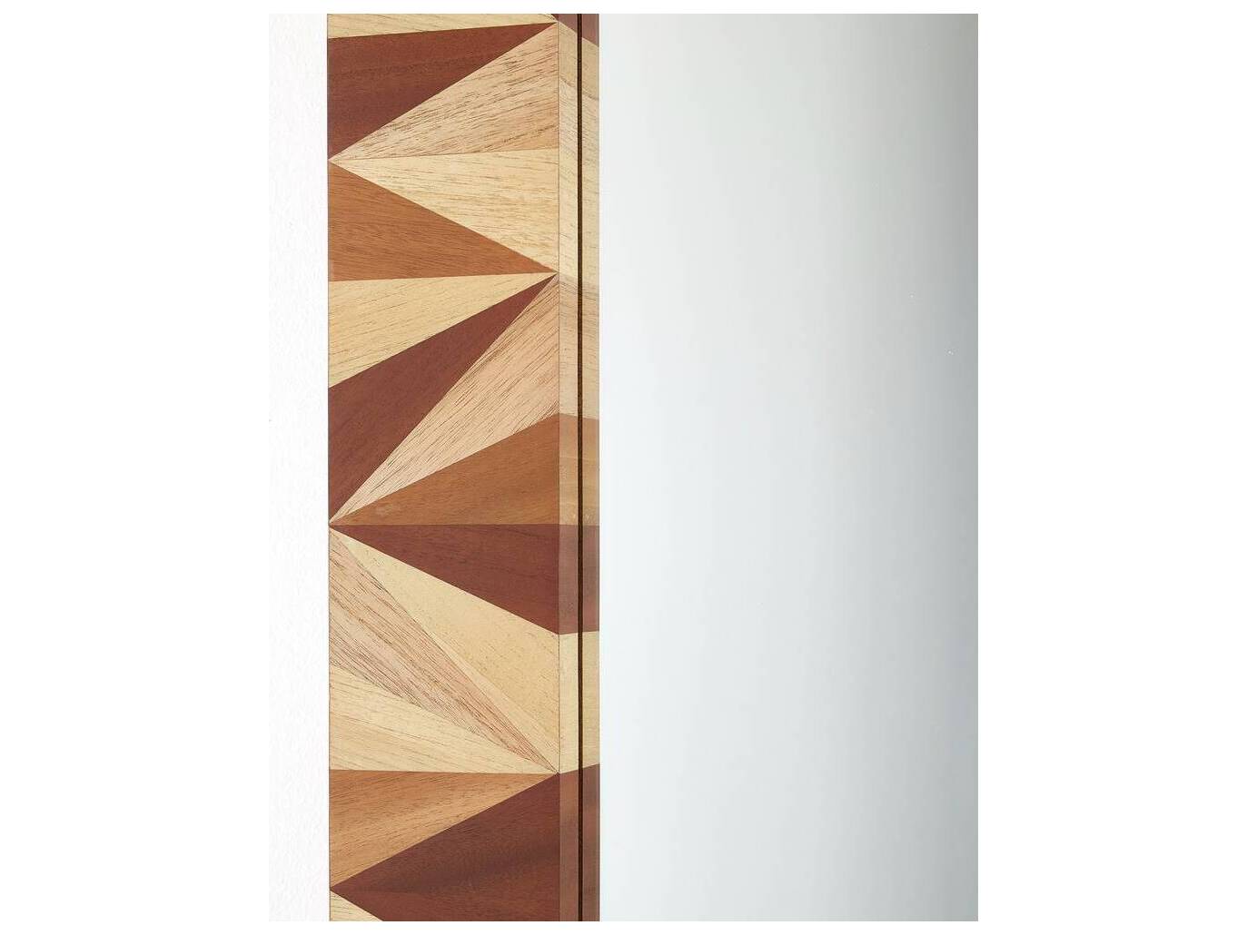 Arteriors Home Blonde Straw Marquetry Plain Wall Mirror Rectangular