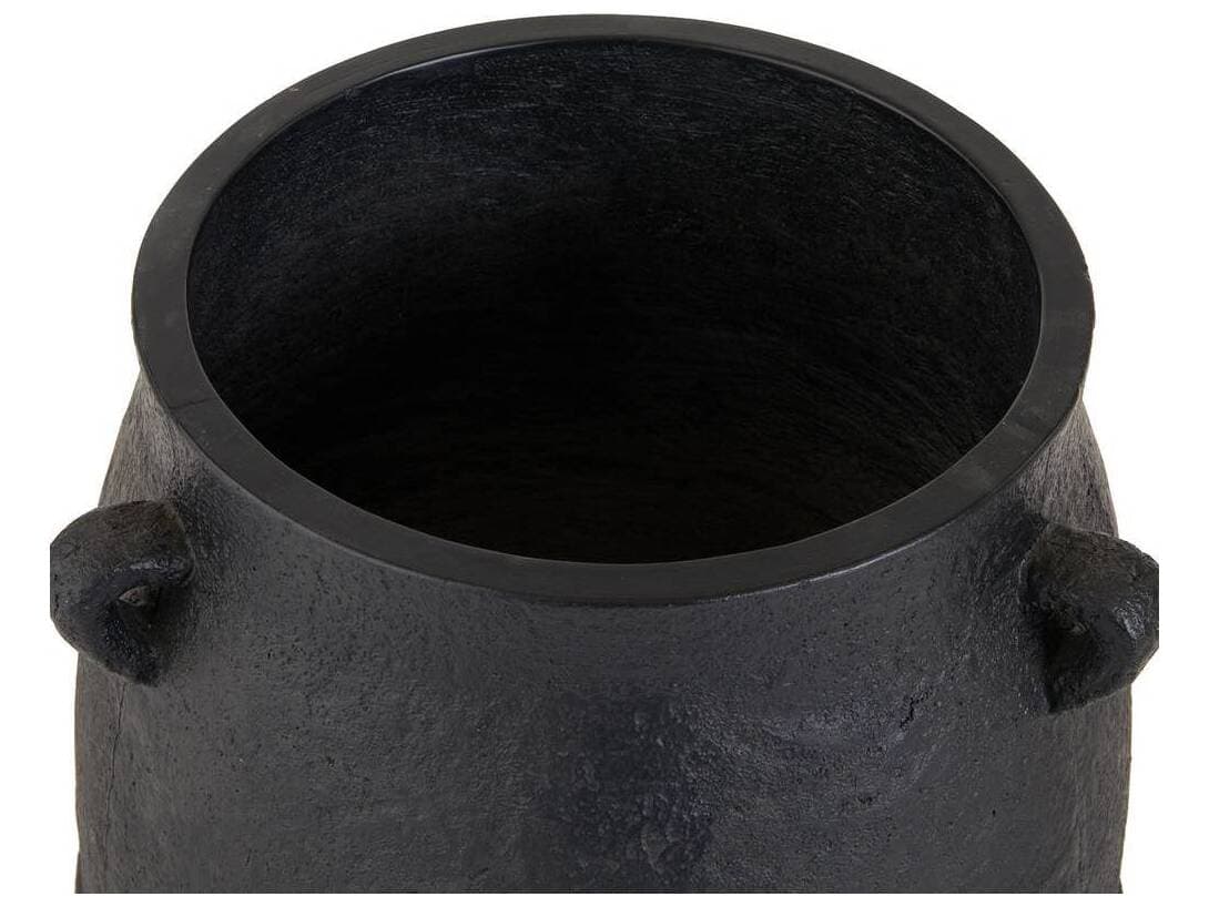 Arteriors Outdoor Chicago Matte Black Planter