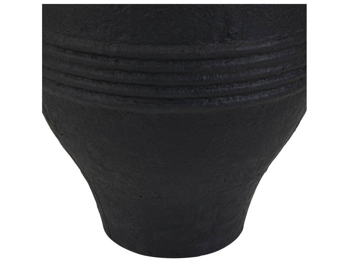 Arteriors Outdoor Chicago Matte Black Planter